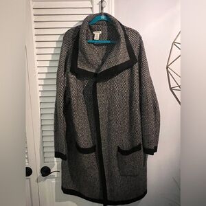 Long cardigan sweater jacket